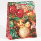 Пакет ламинированный вертикальный «Новогодние шарики», MS 18 × 23 × 8 см - фото 9322227
