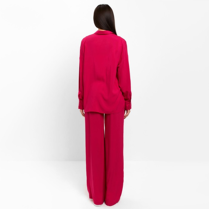 Костюм женский (рубашка и брюки) MIST р. 44, розовый 50405