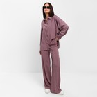 Костюм женский (рубашка, брюки) MIST: Summer time, размер 46, лиловый - фото 53130994