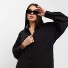 Костюм женский (рубашка, брюки) MIST, размер 46, чёрный 6949053