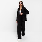 Костюм женский (рубашка и брюки) MIST р. 48, черный - фото 24496970
