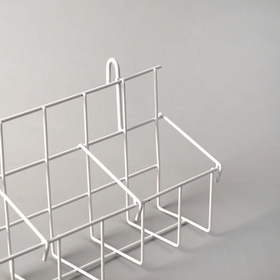 Корзина под семена на сетку, 64×11×16 см, белая 7110806