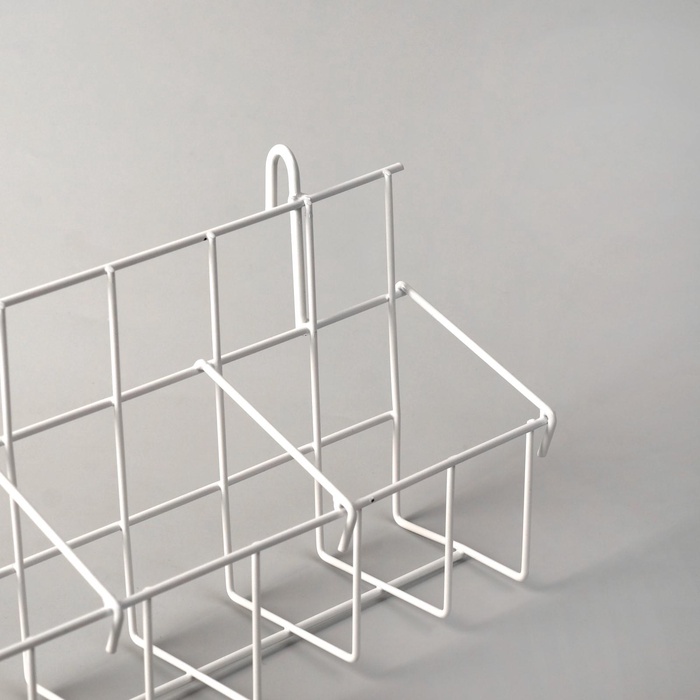 Корзина под семена на сетку, 64×11×16 см, белая