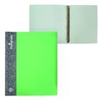 Папка на 4 кольцах А4, Calligrata, 25 мм, 700 мкм, внутренний карман, карман на корешок, салатовая - Фото 1