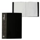 Папка с 100 вкладышами А4, 700 мкм, 40 мм, Calligrata, карман на корешке, чёрная - Фото 1