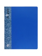 Папка с 100 вкладышами А4, 700 мкм, Calligrata, карман на корешке, синяя - Фото 2