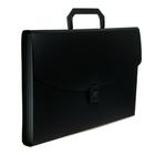 Папка-портфель А4 Calligrata, 6 отделений, 700 мкм, до 300 листов, чёрная - Фото 2