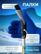 Палки лыжные стеклопластиковые, длина 125 см, цвета МИКС - Фото 2