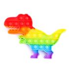 Антистресс игрушка «Вечная пупырка», динозавр, радуга - Фото 1