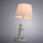 Настольная лампа GUSTAV, 1x40Вт E14, цвет белый - Фото 2