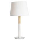 Настольная лампа CONNOR, 1x40Вт E14, цвет белый - фото 4191912