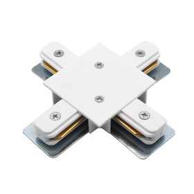 Коннектор X-образный для шинопровода TRACK ACCESSORIES, цвет белый