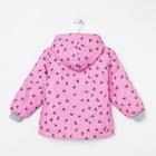 Куртка для девочки, цвет розовый/ласточки, рост 92-98 см - Фото 4