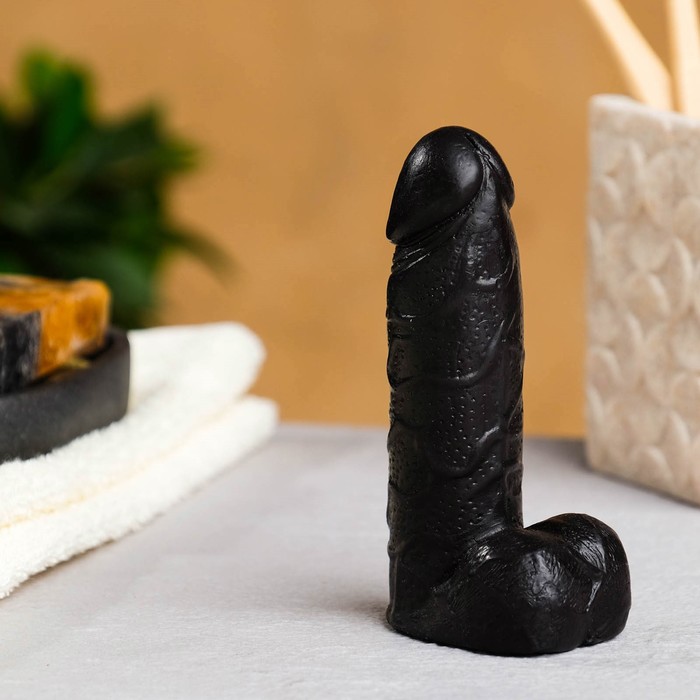 Фигурное мыло "Фаворит" черный, 11см, 85г - Фото 1