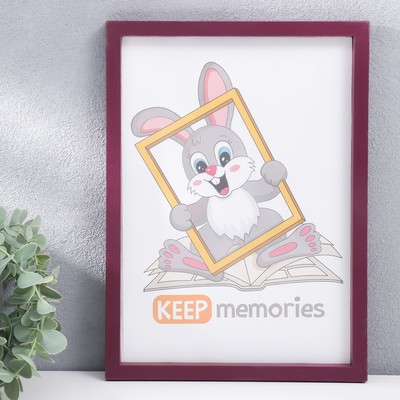 Фоторамка пластик L-3 21х30 см, бордо