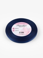 Лента репсовая, 6 мм, 23±1 м, тёмно-синяя №38 - Фото 4