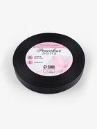 Лента репсовая, 15 мм, 23±1 м, чёрная №39 - Фото 4