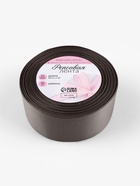 Лента репсовая, 40 мм, 23±1 м, серая №107 - Фото 4