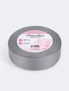 Лента репсовая, 25 мм, 23±1 м, светло-серая №3 - Фото 3