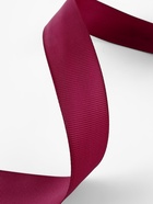 Лента репсовая, 25 мм, 23±1 м, бордовая №80 - Фото 2