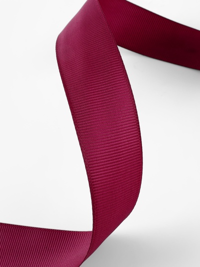 Лента репсовая, 25 мм, 23±1 м, бордовая №80