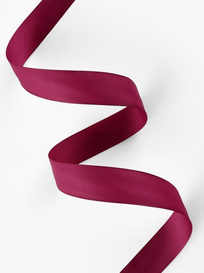 Лента репсовая, 25 мм, 23±1 м, бордовая №80