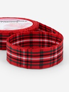Лента новогодняя, декоративная «Крупная клетка», 25 мм, 9±0.5 м, красная - Фото 2