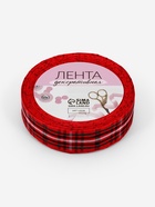 Лента новогодняя, декоративная «Крупная клетка», 25 мм, 9±0.5 м, красная - Фото 5