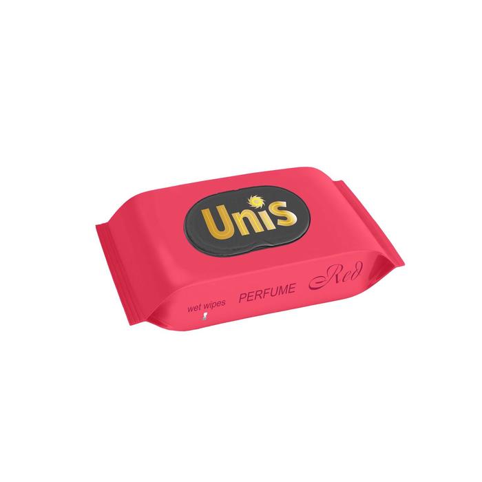 Влажные салфетки UNIS Red антибактериальные, с клапаном, 48 шт. - Фото 1