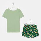 Комплект женская (футболка, шорты), цвет оливковый/авокадо, размер 42 - Фото 6