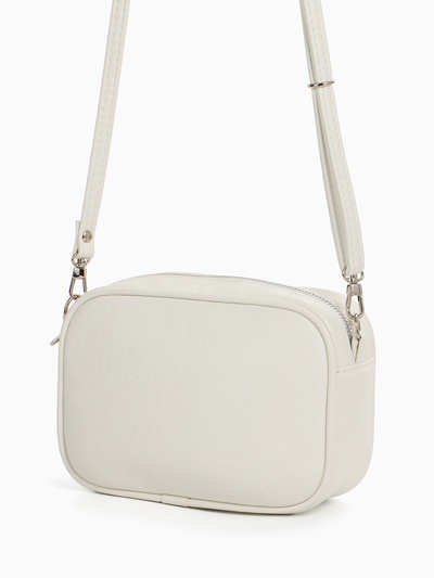 Сумка женская кросс-боди TEXTURA на молнии, 19×7×15 см, белая
