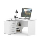 Компьютерный стол «КСТ-09», 1350×935×744 мм, угловой, угол левый, цвет белый - фото 109856683