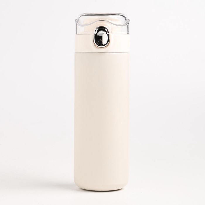 Термос Мастер К Simple, 400 мл, 20.5×6.3 см, сохраняет тепло 8 ч, нержавеющая сталь, белый - Фото 1