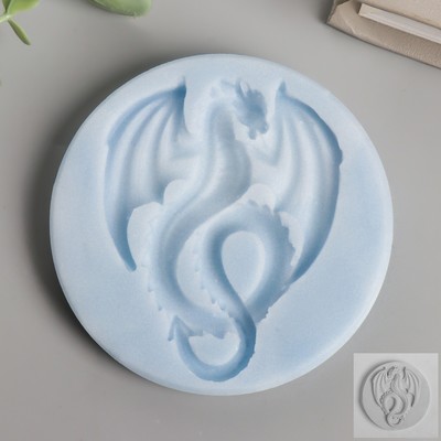 Силиконовый молд, форма для заливки «Дракон», 5.2×6.8 см, вес изделия 3.2 г, МИКС