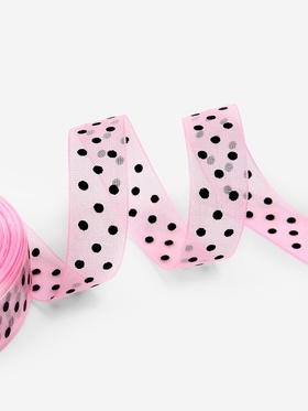 Лента капроновая «Горох», 15 мм, 23±1 м, розовая (комплект 2 шт)