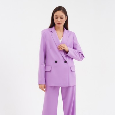 Пиджак женский двубортный MIST, р. 42, лиловый