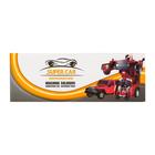 Робот с трансформацией «Джип», световые и звуковые эффекты, работает от батареек, цвета красный - фото 42365926