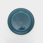 Тарелка десертная стеклянная «Идиллия», d=19 см, цвет лондон топаз - Фото 2