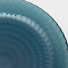 Тарелка десертная стеклянная «Идиллия», d=19 см, цвет лондон топаз - Фото 3