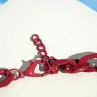 Колье «Цепь» тяжесть, цвет тёмно-малиновый, 45см - Фото 2