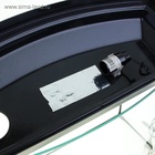 Аквариум "Телевизор" с крышкой, 25 литров, 44 х 18 х 31/36 см, чёрный - фото 34687182