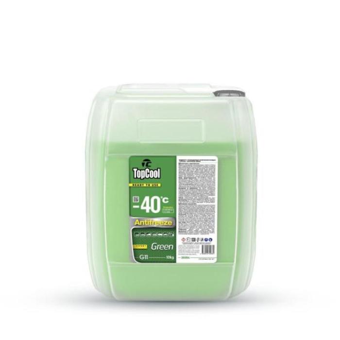 Антифриз TopCool Green, зеленый, -40 C, 10 кг