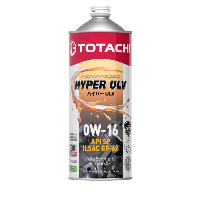 Масло моторное Totachi Hyper ULV, SP/GF-6B 0W-16, синтетическое, 1 л - Фото 1
