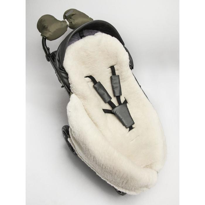 Конверт зимний меховой Snowy Baby, размер 85 см, цвет хаки - фото 1911591500