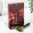 Массажёр роллер для лица с шипами "Самой лучшей", серпентин и кальцит - Фото 1