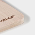 Доска разделочная деревянная Доляна, 37.5×21 см, берёза - Фото 5