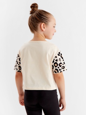 Футболка детская укороченная KAFTAN "Trendy" р.30 (98-104)