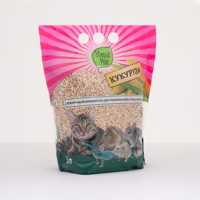 Наполнитель кукурузный «Зверье мое», 1.5 кг