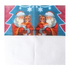 Салфетки бумажные «Дед Мороз с тигрёнком», 24 см, 20 шт. - Фото 3
