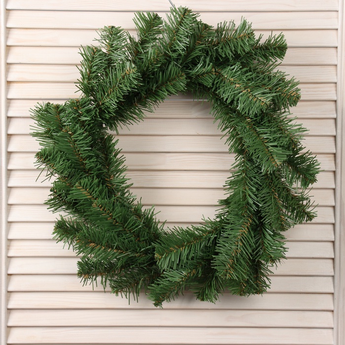 Венок новогодний d=45 см «Рождественский» на дверь, на стену, МИКС